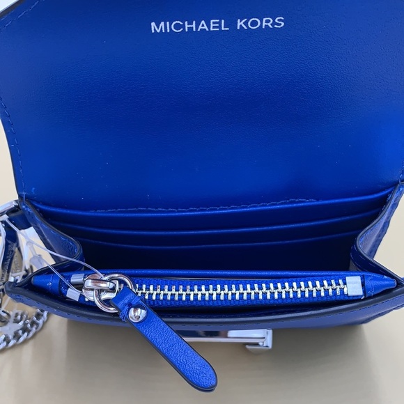 Michael Kors Whitney Small Leather Chain Wallet - Picture 11 of 16